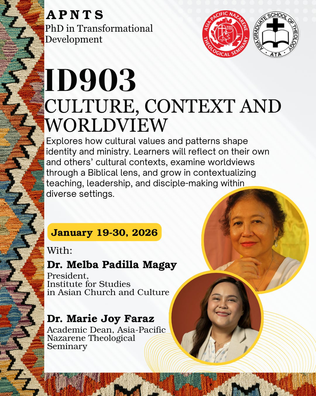 Apnts ID903: Culture, Context and Worldviews | APNTS
