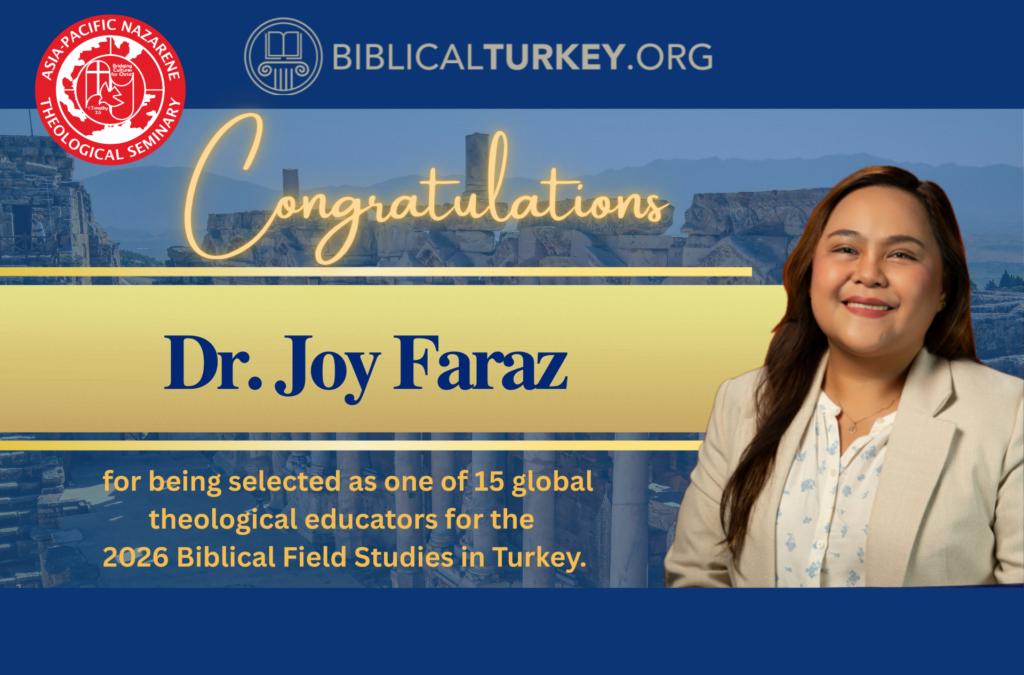 APNTS Academic Dean Selected for International Biblical Field Studies Program in Turkey
