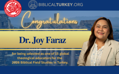 APNTS Academic Dean Selected for International Biblical Field Studies Program in Turkey