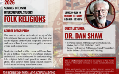 APNTS Donald Owens School of World Mission Announces 2026 Summer Intensive Intercultural Studies Course: Folk Religions